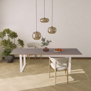 Linoleum tafel 4132ash O frame Wit