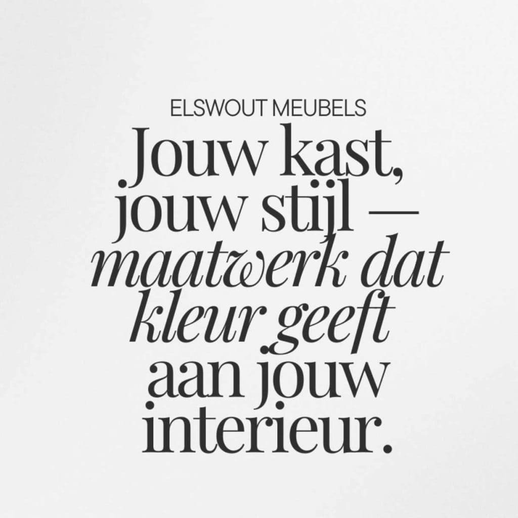 Tafelblad op maat Elswout meubels instagram zin